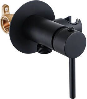 Fortifura Calvi Mengkraan Bidet met handdouchehouder mat zwart SW1236929