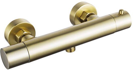 Fortifura Calvi Thermostatische Douchekraan opbouw Geborsteld Messing PVD (Goud) SW720571