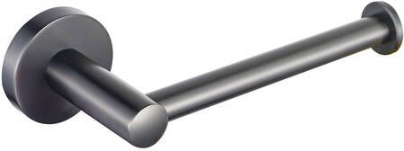 Fortifura Calvi toiletrolhouder reserverolhouder zonder klep rond PVD Geborsteld gunmetal (antraciet) SW721172