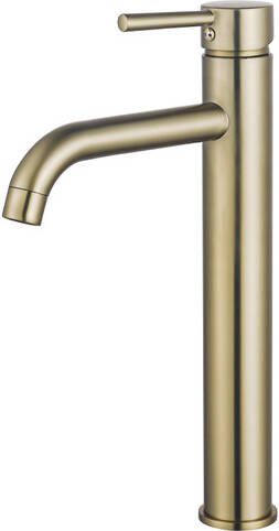 Fortifura Calvi Wastafelkraan 33.9cm verhoogd opbouw Geborsteld Messing PVD (Goud) SW720549