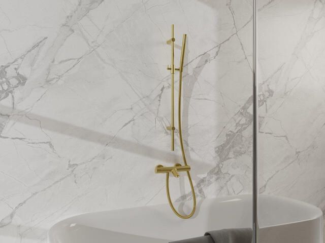 Fortifura Calvi Glijstang 90cm glijstuk Geborsteld Messing PVD (Goud) SW767490