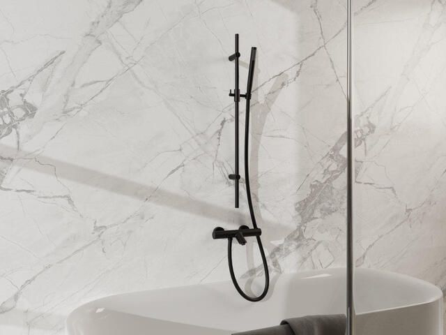 Fortifura Calvi Glijstang 90cm glijstuk mat zwart SW767488