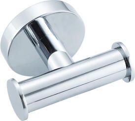 Fortifura Calvi Handdoekhaak rond dubbel chroom Double_Towelhook_CHR