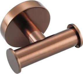 Fortifura Calvi Handdoekhaak rond dubbel Geborsteld koper PVD (Koper) Double_Towelhook_BC