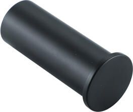 Fortifura Calvi Handdoekhaak rond enkel mat zwart Single_Towelhook_BLM