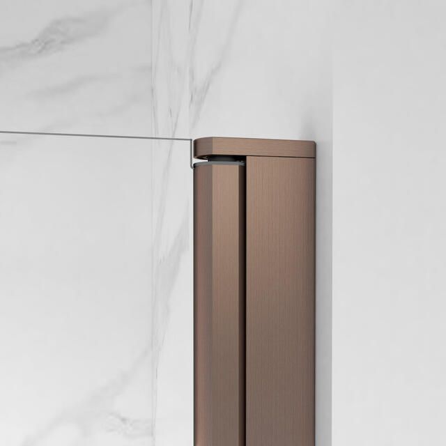 Fortifura Galeria Douchecabine 60x80x200 Profiel veiligheidsglas anti kalk Geborsteld koper PVD (Koper) SW1122472 SW797914 SW876702