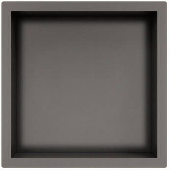 Fortifura Galeria Inbouwnis 30x30x10cm Geborsteld Gunmetal PVD