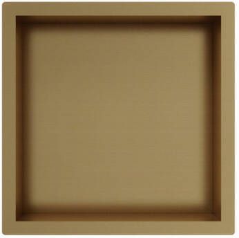 Fortifura Galeria Inbouwnis 30x30x10cm Geborsteld Messing PVD (Goud)