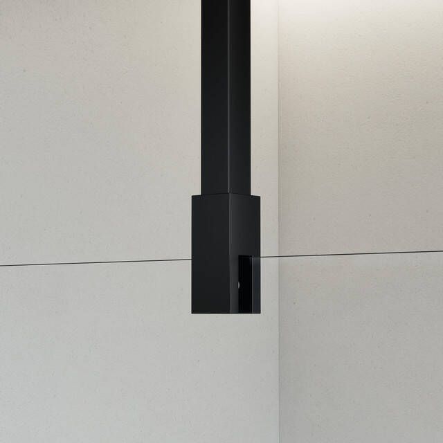 FortiFura Galeria Stabilisatiestang plafond tbv inloopdouche 125cm mat zwart SW804542