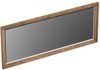 Forzalaqua Reno 2.0 spiegel 120x50cm Rechthoek zonder verlichting met frame Massief Eiken Castle Brown 8070870