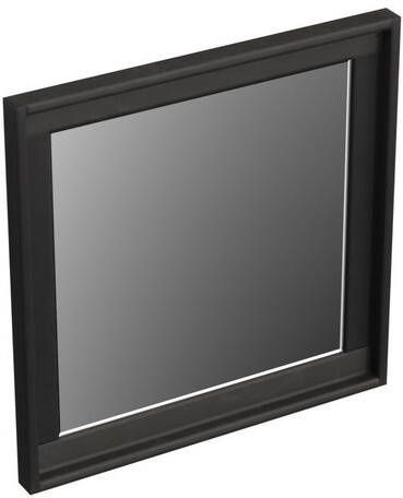 Forzalaqua Reno 2.0 spiegel 40x40cm Vierkant zonder verlichting met frame Massief Eiken Black oiled 8070350