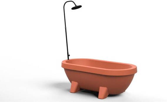 Gardentub buitendouche tuinslangaansluiting 165cm mat zwart 216614