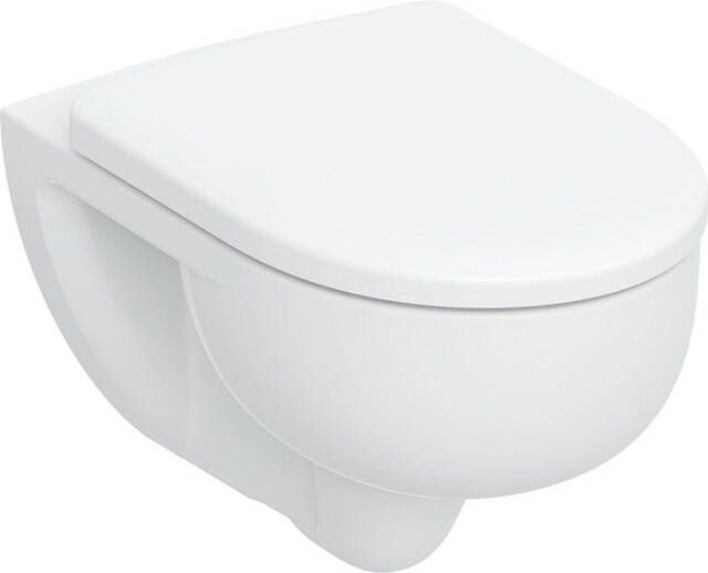 Geberit 300 basic Wandclosetset 54x35.5cm diepspoel rimless TurboFlush softclose en quickrelease zitting glans wit 503.112.00.1