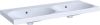 Geberit Acanto dubbele wastafel zonder kraangat met overloop 120x48.2x16.8cm wit 500628012 online kopen