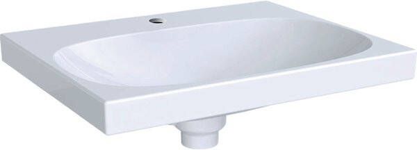 Geberit Acanto wastafel 60cm met afdekkap en clou-overloop tect wit 500.629.01.8