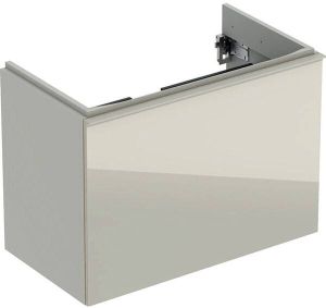Geberit Acanto wastafelonderbouwkast compact m. 1 lade 74x53.5c41.6cm incl. sifon mat zandgrijs 500615JL2