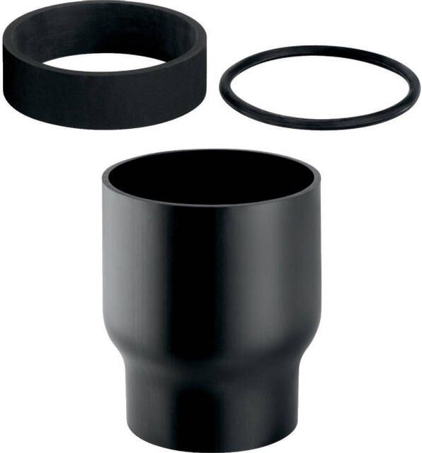Geberit PE apparaat aansluitstuk riolering PE(Polyetheen)zwart aansluitmaat 160x195mm
