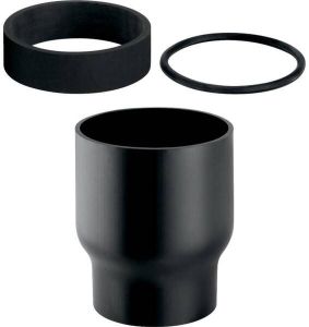 Geberit PE apparaat aansluitstuk riolering PE(Polyetheen)zwart aansluitmaat 75x90mm