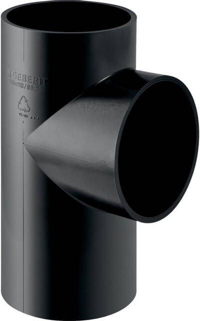 Geberit afvoer PE fitting T stuk 88° 63X63 364.170.16.1