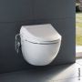 Geberit AquaClean 4000 compleet toiletsysteem wandcloset met bidetfunctie inlcusief zitting wit - Thumbnail 1