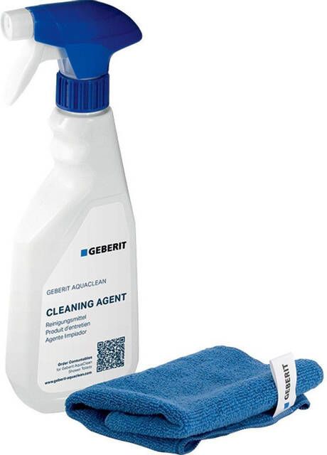 Geberit AquaClean reinigingsmiddelset: reinigingsmiddel en reinigingsdoek 242547001