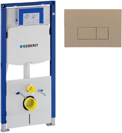 Geberit Duofix Element UP 320 QeramiQ push bedieningsplaat wand 112cm bedieningsplaat taupe rechthoekige knoppen kunststof wit glans SW1102379 0700090