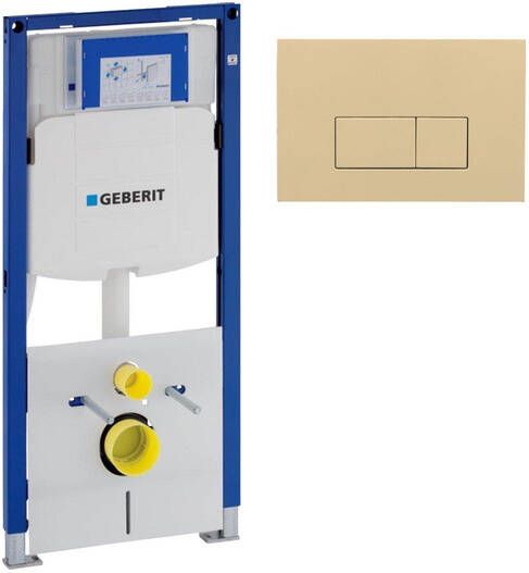 Geberit Duofix Element UP 320 QeramiQ push bedieningsplaat wand 112cm rechthoekige knoppen kunststof beige SW1102366 0700090