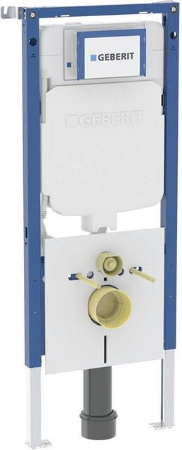 Geberit Duofix UP720 Sigma inbouwreservoir voor wand wc ruimtebesparend 114cm 8cm wandanker en geluidsisolatieset 111.794.00.2