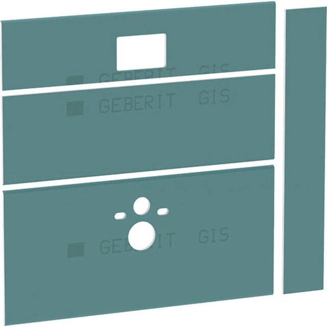 Geberit Gis easy gipskartonplaten voor toiletmodule met reservoir UP300 en UP320 front 130x130cm 442331001