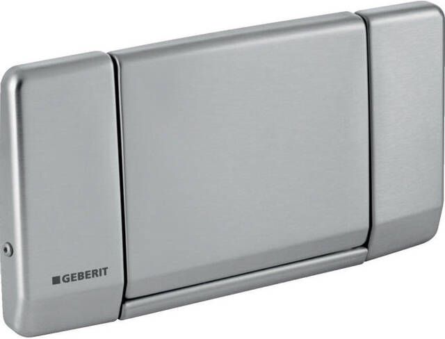 GEBERIT Highline eenknops mechanische bedieningsplaat spoelsysteem RVS 185x340x36mm RVS-look