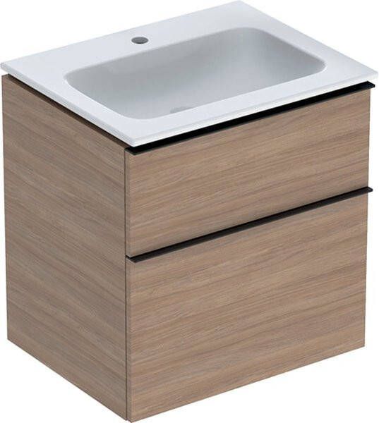 Geberit iCon badmeubelset 60x63x48cm 2 lades met softclose Spaanplaat Eiken 502.335.jh.1