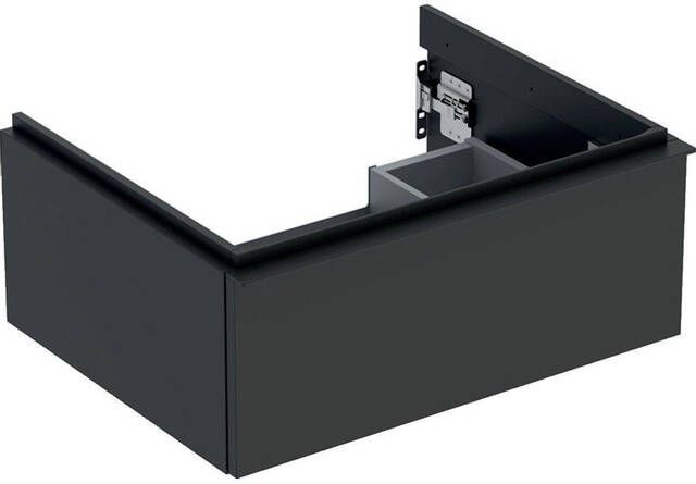 Geberit iCon wastafelonderkast 59.2x24.7x47.6cm 1 lade met softclose Spaanplaat lava mat 502.310.jk.1