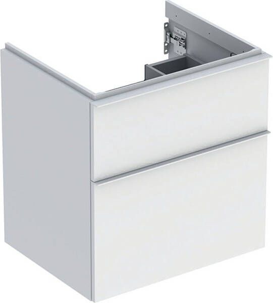 Geberit iCon wastafelonderkast 59.2x61.5x47.6cm 2 lades met softclose Spaanplaat Wit mat 502.303.01.3