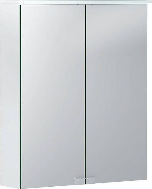 Geberit Option Basic spiegelkast met 2 deuren en LED verlichting 67 7 x 55 x 18 cm wit