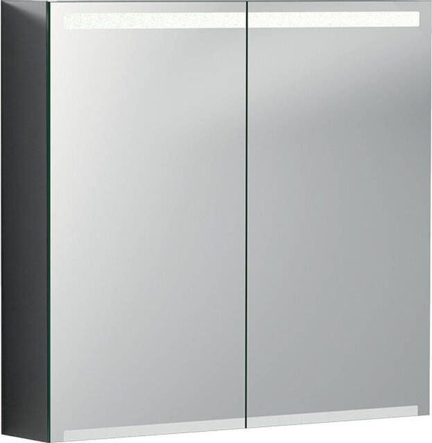 Geberit Option spiegelkast met 2 deuren en LED-verlichting 70 x 75 x 15 cm