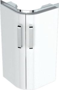 GEBERIT Renova Compact Onderbouwkast hoekfontein wand 2x deur spaanplaat 604 x 425 x 330mm(HxBxD ) mat wit