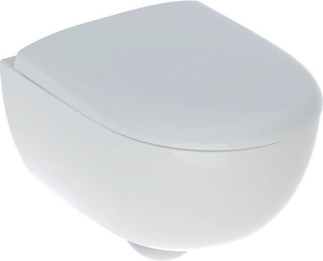 Geberit Renova Compact CombiPack Rimfree hangend toilet diepspoel met Topfix Softclose Quickrelease zitting wit