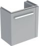Geberit Renova Compact wastafelonderbouwkast 1 deur met handdoekhouder 59x60.4x36.7cm rechts lichtgrijs 862066000 - Thumbnail 1