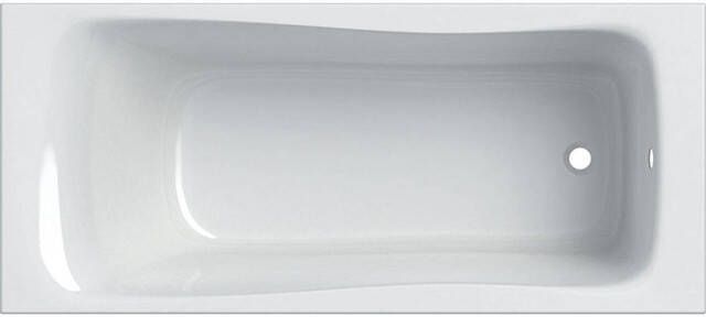 GEBERIT Renova Ligbad halfvrijstaand rechthoekig overloop afvoer voeteinde acryl 1700 x 750 x 450mm (LxBxH) glans wit