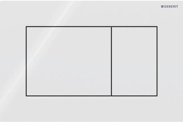 Geberit Sigma 01 bedieningspaneel square glans wit voor Sigma reservoirs 8cm (UP720) en 12cm (UP320)