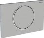 Geberit Sigma10 bedieningplaat met frontbediening voor toilet 24.6x16.4cm rvs geborsteld gepolijst geborsteld 115787SN5 - Thumbnail 1