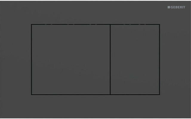 Geberit Sigma40 bedieningsplaat 2-toets spoeling vierkant matzwart e.t.c. 115.629.14.1