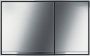 Geberit Sigma60 bedieningsplaat voor 2-toets spoeling vlak geïntegreerd toetsen: witdesignstroken: spiegelendframe: glansverchroomd - Thumbnail 2