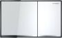 Geberit Sigma60 bedieningsplaat voor 2-toets spoeling vlak geïntegreerd toetsen: witdesignstroken: spiegelendframe: glansverchroomd - Thumbnail 5