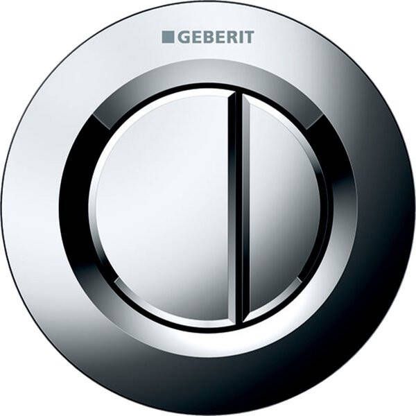 Geberit Type01 afstandsbediening pneumatisch voor 2-toets spoeling 9.5x9.5cm chroom 116.043.21.1