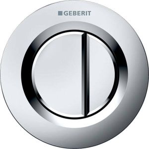 Geberit Type01 afstandsbediening pneumatisch voor 2-toets spoeling 9.5x9.5cm chroom mat 116.043.46.1