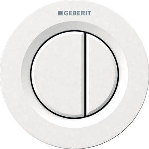 Geberit Type01 afstandsbediening pneumatisch voor 2-toets spoeling 9.5x9.5cm wit 116.042.11.1