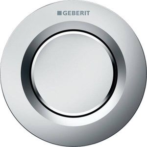 Geberit Type01 bedieningplaat met frontbediening voor toilet 9.5x9.5cm chroom mat 116.040.46.1