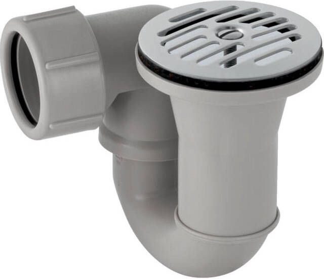 Geberit Uniflex reukafsluiter voor douches met afvoeropening D62 aansluiting op afvoer via klemring op buis van D40 150.071.00.1