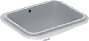Geberit Variform onderbouwwastafel rechth. 45x44cm met overloop wit 500.760.01.2